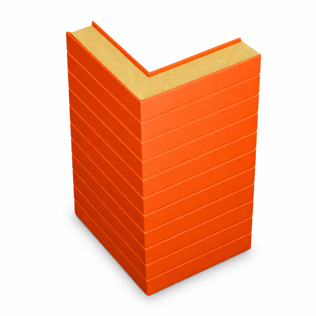 Горизонтальная угловая сэндвич-панель из пенополиуретана (PUR)